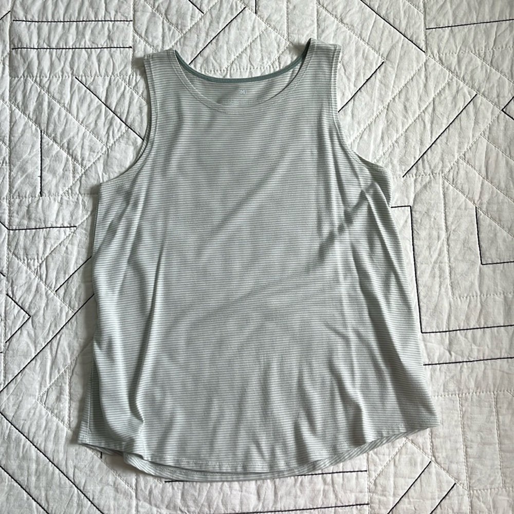 Free Fly Apparel pinstripe swing tank - pale green, Medium
